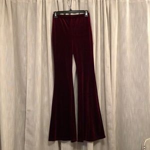Velvet Flare Pants